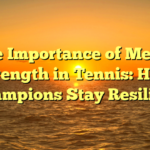 ﻿The Importance of Mental Strength in Tennis: How Champions Stay Resilient